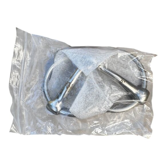 EQI Loose Ring Steel Snaffle Bit With Single Joint Mouth 5" For Equestrian Use - Picture 11 of 13